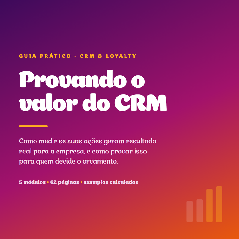 Capa do guia Provando o valor do CRM
